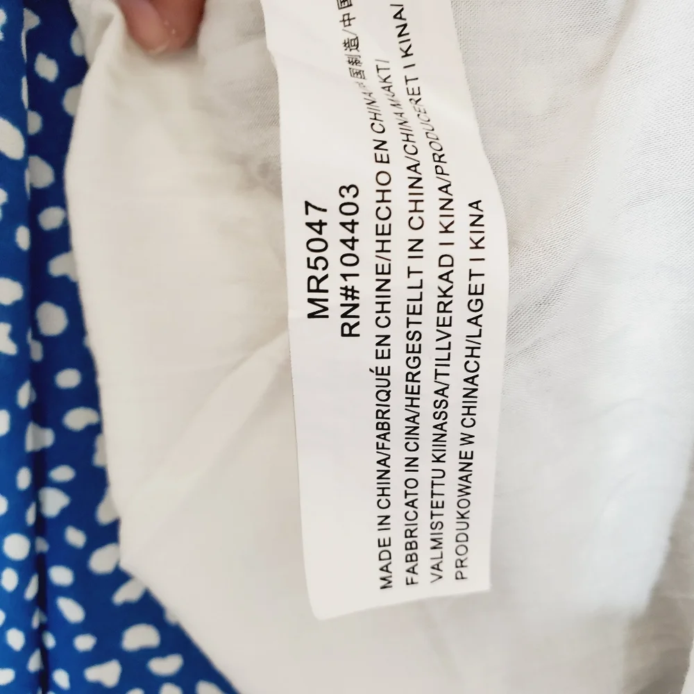 Moon River Women's Blue Dot Midi Tiered Dress sz XSmall - Picture 7 of 9